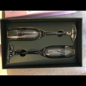 Kate Spade Mr & Mrs Champagne Flutes